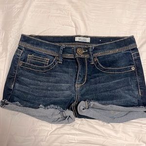 Mudd dark wash Jean shorts.